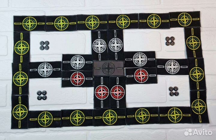 Патч Stone Island + 2 пуговицы