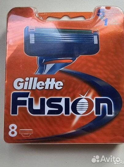 Кассеты Gillette fusion 5 новые 8шт для бритья