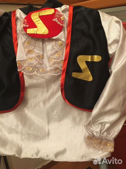 Карнавальный костюм Zorro 110