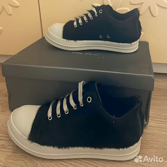 Rick owens pony hair low