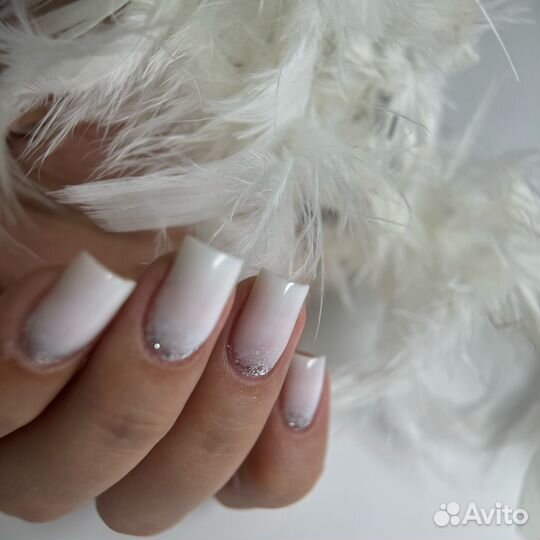 Маникюр наращивание ногтей