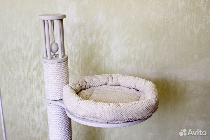 Когтеточка для кошек, столбик 1м 25 см