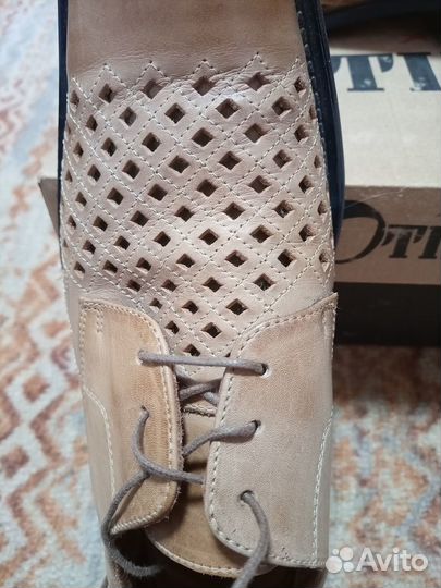 Кожаные туфли мужские летние, Испания, 41 разм