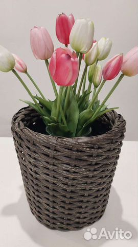 Кашпо из ротанга