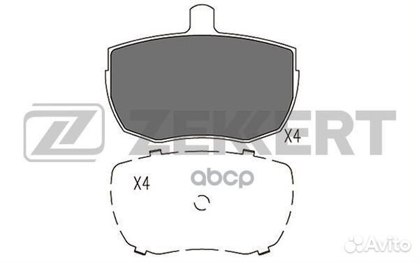 Колодки торм. диск. передн. Ford Transit II-III