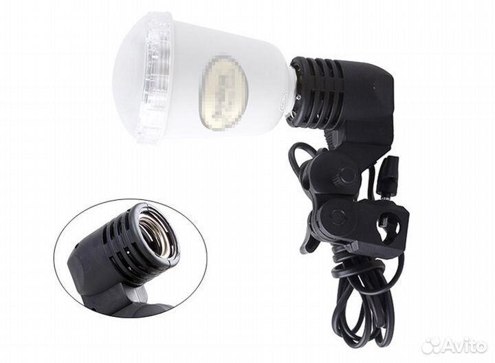 Кронштейн для лампы-вспышки, фотосвета, зонта, E27