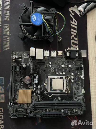 Материнка + проц