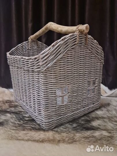 Корзины из бумажной лозы ручная работа