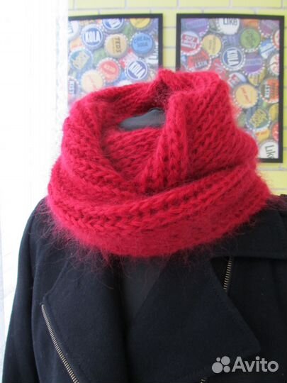 Новый Снуд шарф труба. Handmade. 50хлопок 50шерсть