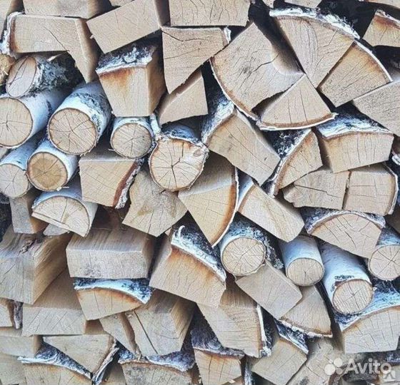 Дрова березовые колотые сухие