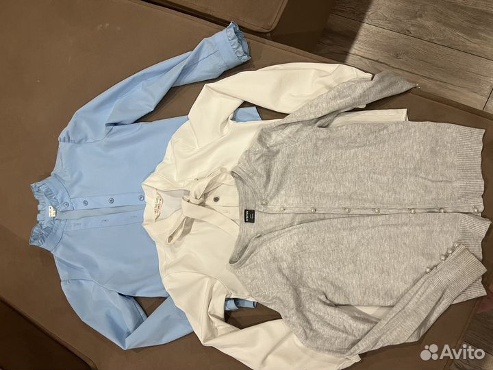 Блузки школьные 122 128 пакетом