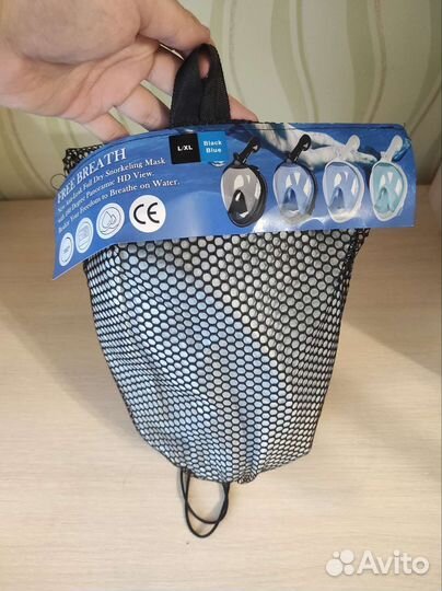 Маска для снорклинга размер L/XL