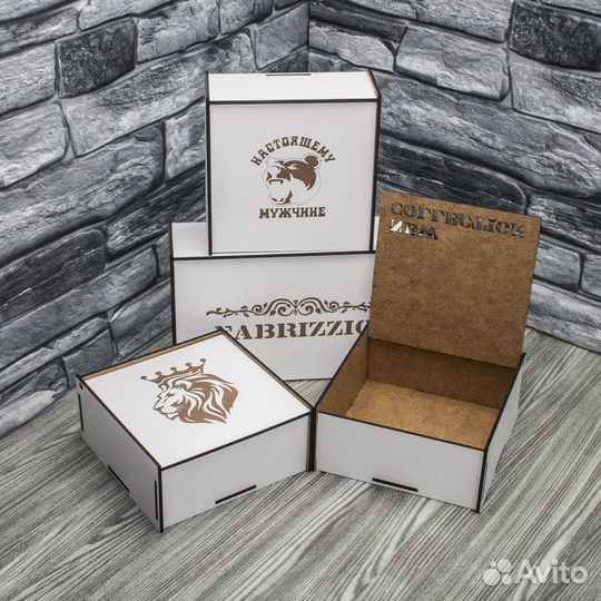 Подарочные коробки из дерева оптом (фанера,лхдф)