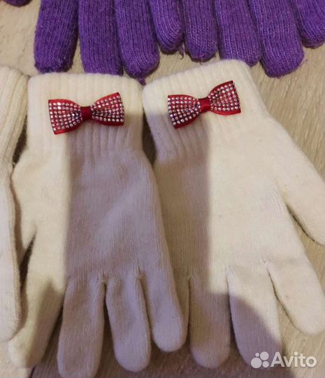 Перчатки для девочки на рост от 104 до 128