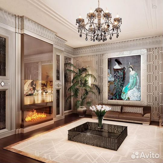 Подвесная люстра Eurosvet Teodore 10103/8 хром/дым