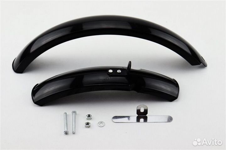 Крылья 16'' черные (пара) пластик