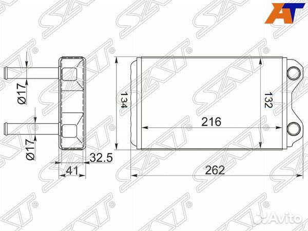 Радиатор отопителя салона toyota corolla ceres