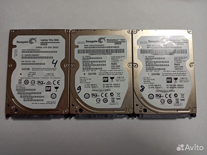 HDD 2.5 Seagate 0.5Tb slim 0,95-9,49