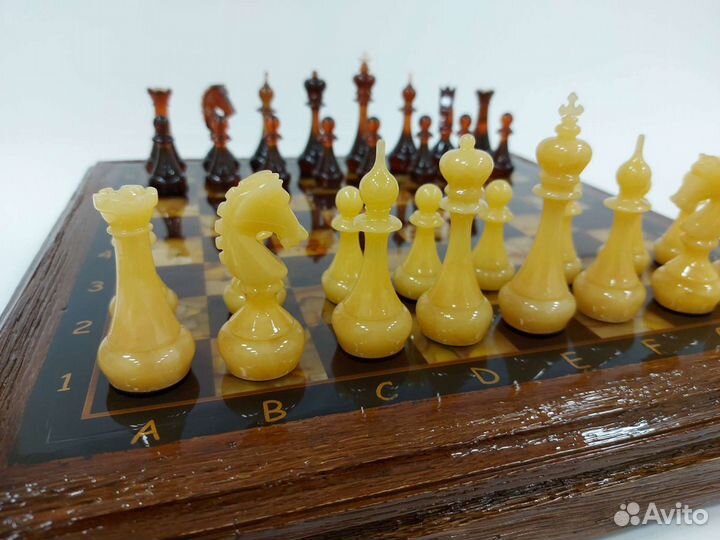 Шахматы янтарные арт. 000019