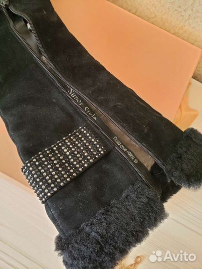 Сапоги зимние натуральная кожа 38