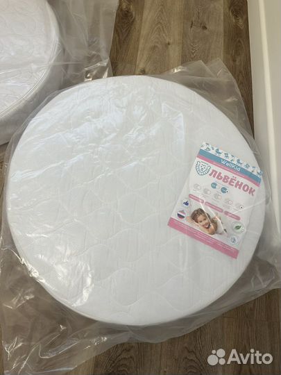 Матрас для круглой кроватки 75х75х11