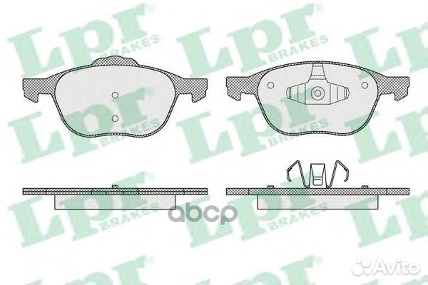 Колодки торм компл 05p1627 Lpr