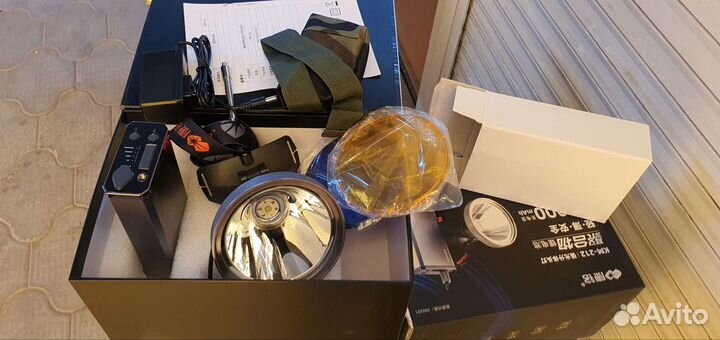 Фонарик повербанк налобный