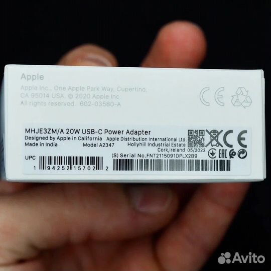 Блок питания Apple USB-C 20w