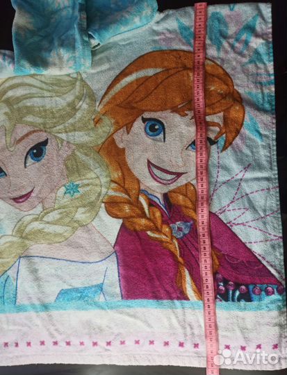 Полотенце пляжное и сабо для девочки 5-8 лет