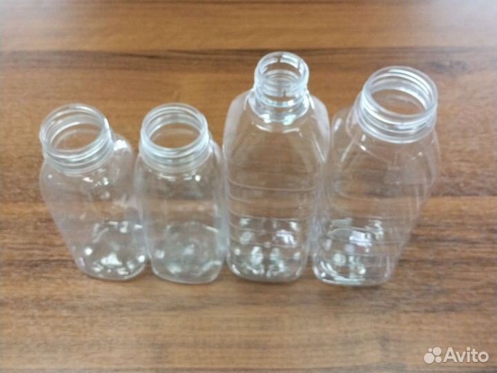 Бутылка 300 и 500 мл. пэт квадратная