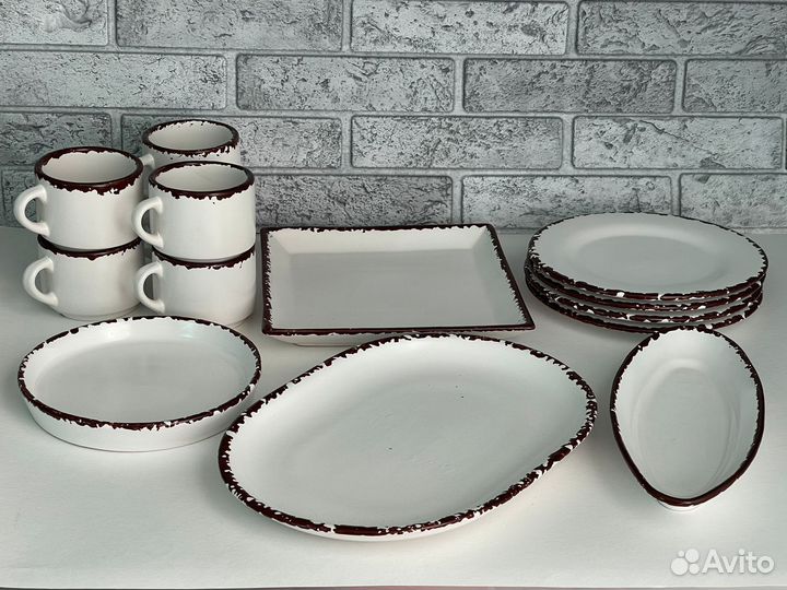 Набор столовой посуды керамика