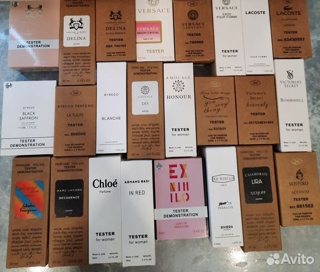 Парфюм тестеры 40-67мл