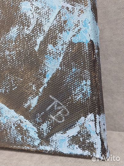 Картина маслом на холсте Горный закат