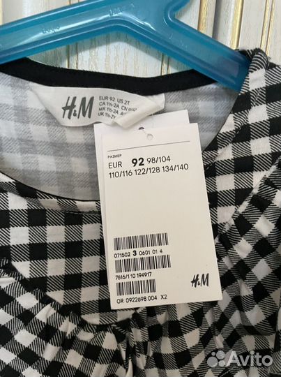 Рубашка для девочки h&m