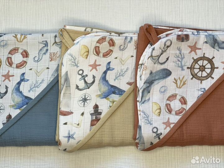 Муслиновое полотенце уголок