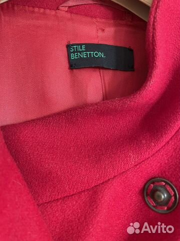 Пальто benetton 80шерсть