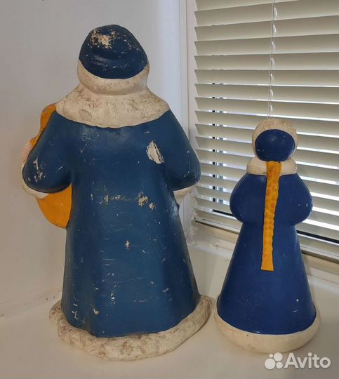 СССР Дед мороз и снегурочка пенопласт