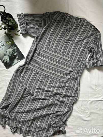 Платье-халат туника L-3XL