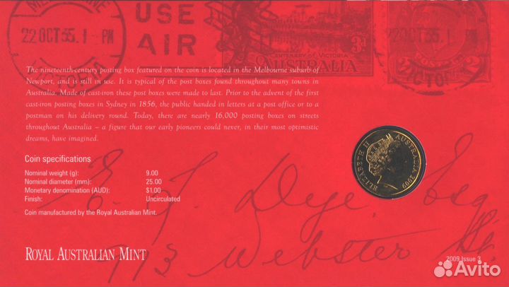 Австралия 1 доллар 2009 год