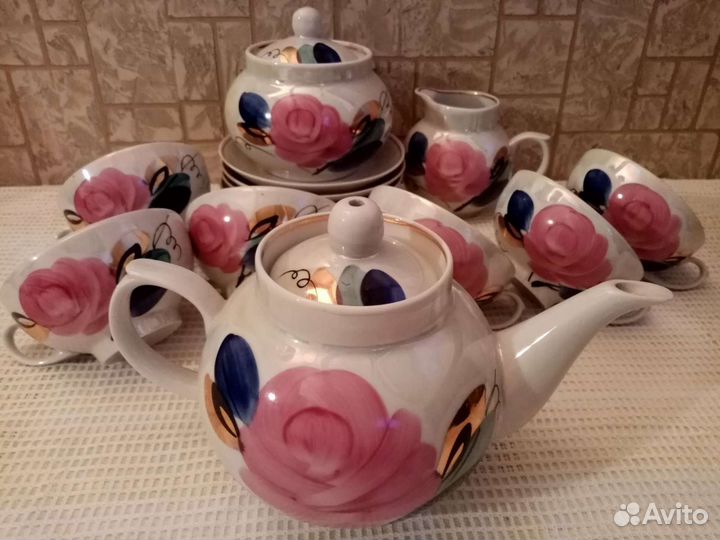 СССР. Дулево. Чайный сервиз на 6 персон