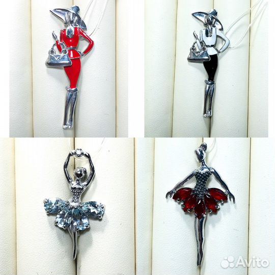 Брошь. Серебро