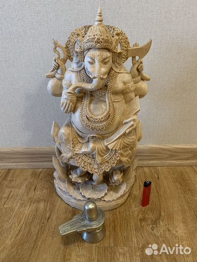 Ганеша (статуя из дерева массив) статуэтка