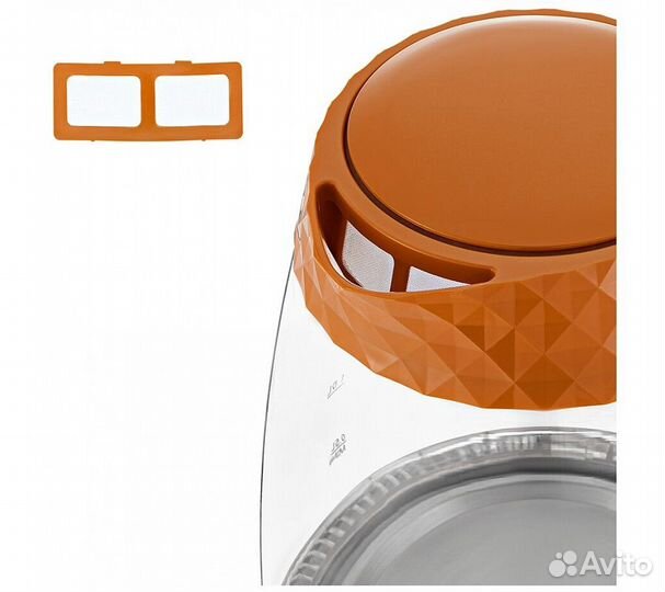 Чайник Kitfort кт-6123-4 оранжевый