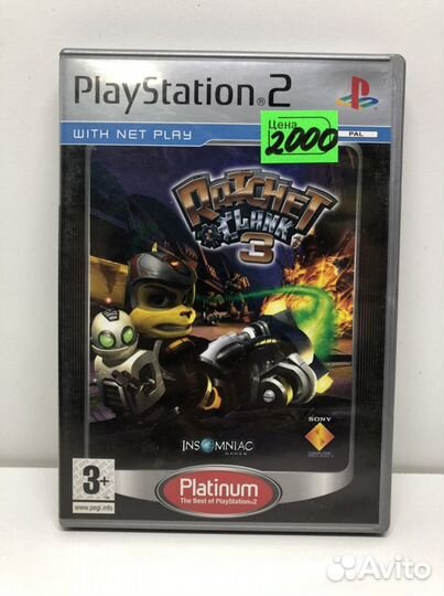 Диск Ratchet and Clank 3 для PS2