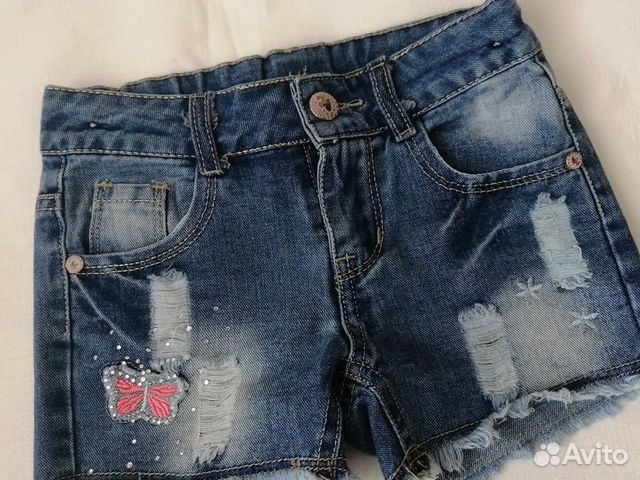 Шорты джинсовые 110-116