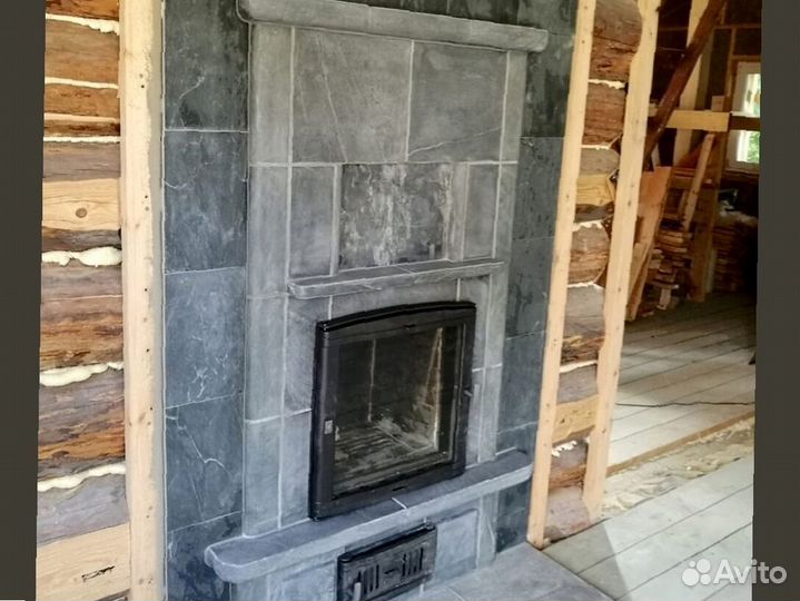 Печь камин отопительная