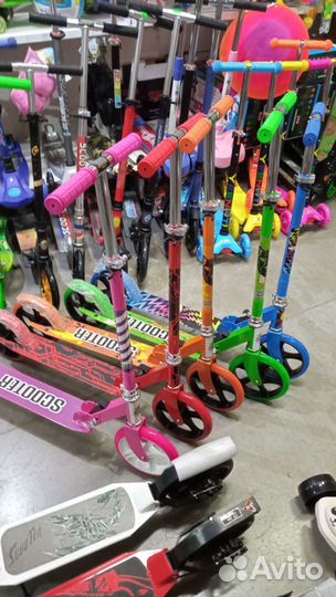 Самокаты колеса 200мм, нагрузка 80-110кг