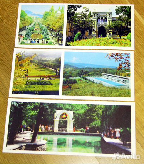 Набор открыток Кавказские минеральные воды. 1984 г