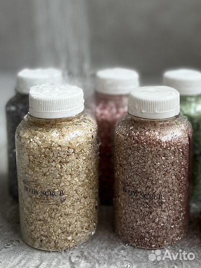 Мерцающая морская соль для ванны