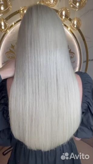 Волосы натуральные блонд славаянка премиум